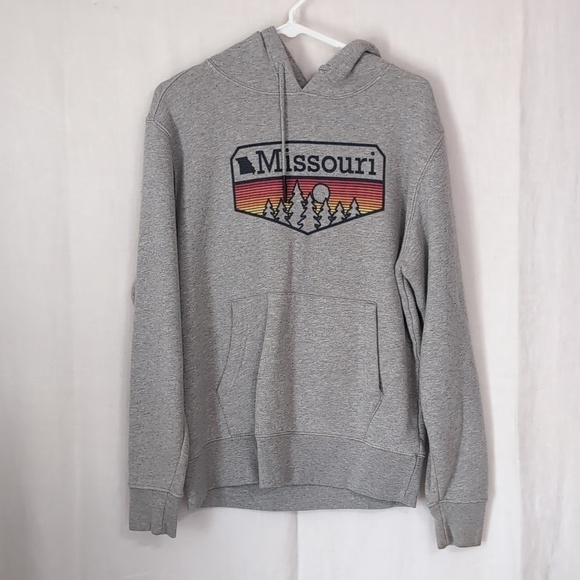 State of Mind Other - State of Mine Grey Missouri Heavyweight Hooded Sweatshirt Size Medium